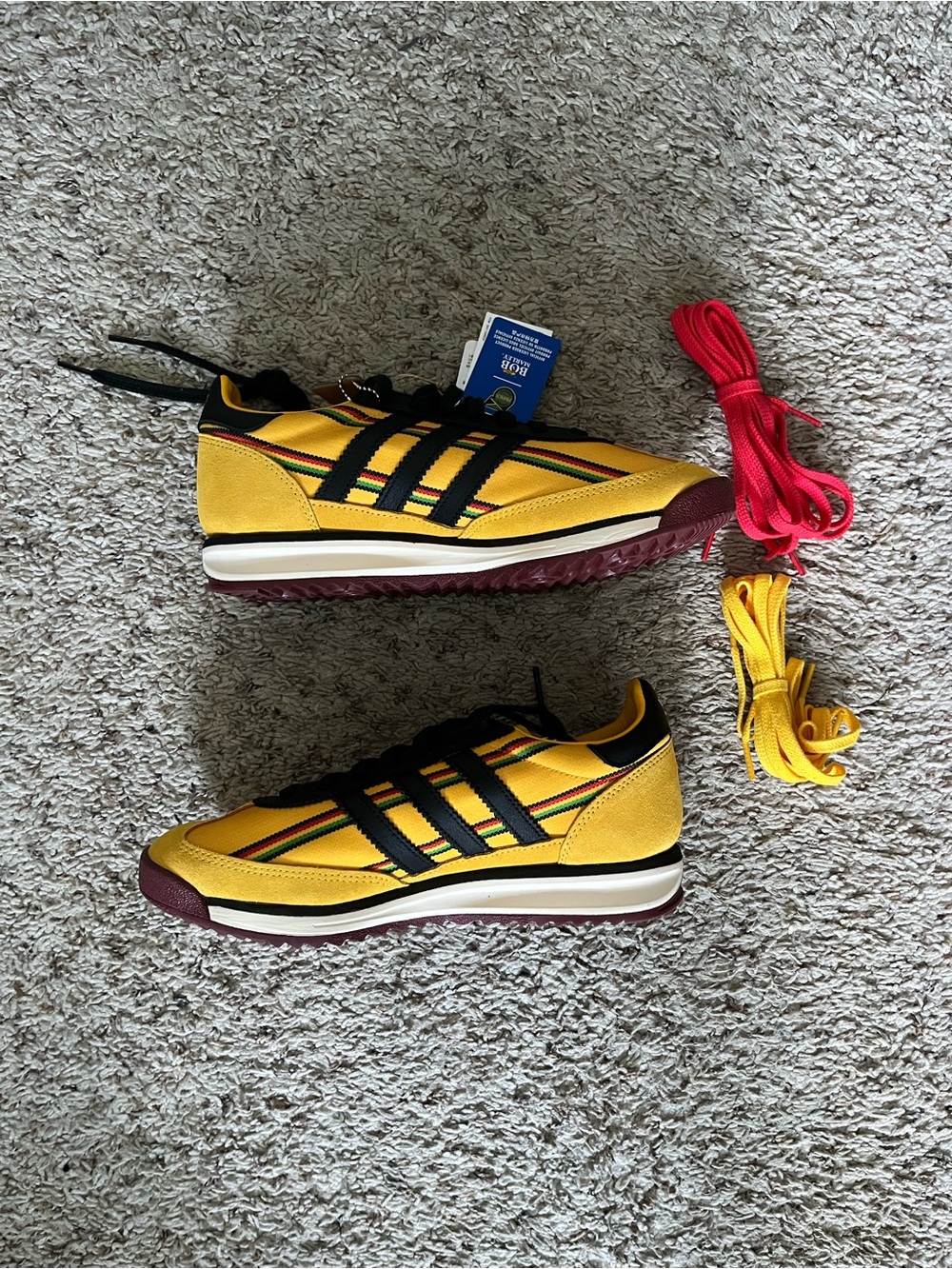 Adidas Originals SL 72 RS Jamaica x Bob Marley KI8575 Brand New Sneakers - Picture 4 of 16